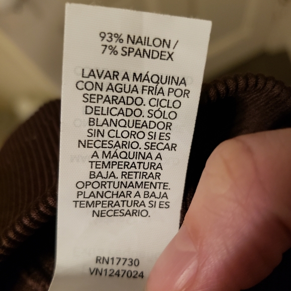 Joy Lab Women's Brown Textured Leggings - Picture 3 of 7